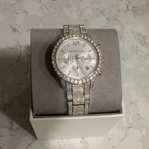 Michael Kors Silver and Gold Luxury Watch